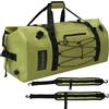 Lanedo Borsone da viaggio impermeabile da 80 l, cinghie e manici resistenti, per kayak, paddleboard, canottaggio, rafting, pesca, campeggio