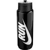 NIKE TR Renew Recharge Straw Bottiglia per Bere Black/Black/White/White 709 ml
