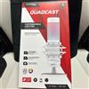 HyperX QuadCast S RGB Microfono USB a condensatore bianco per PC PS5 Mac Nuovo