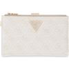 GUESS portafoglio Laurel II SLG Double Zip Organizer Bone Logo avorio