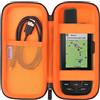 BOVKE Custodia da trasporto per Garmin GPSMAP 64sx/66i/67/67i/66sr/66s/65s/78sc, Garmin inReach Explorer+ GPS portatile da escursionismo e comunicatore satellitare, borsa a rete per accessori, Nero