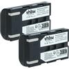 vhbw 2x batteria compatibile con Samsung VP-D455i, VP-D455, VP-D454, VP-D453i, VP-D453, VP-D451 videocamera camcorder (600mAh, 7,2V, Li-Ion)