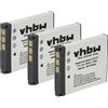 vhbw 3x batteria compatibile con Sony Cybershot DSC-M2, DSC-L1, DSC-L1B, DSC-L1LJ, DSC-T1, DSC-L1R, DSC-M1 fotocamera (500mAh, 3,6V, Li-Ion)