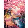 Puzzlify Puzzle Adulti 500/1000/1200/2000 Pezzi Casa con Ciliegi Paesaggio Regalo