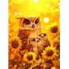 PuzzleCraftix Puzzle Gufo Girasole 500/1000/1200/2000 Pezzi Adulti Senza Cornice
