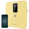 Cecotec Bilancia da Bagno intelligente Surface Precision 10400 Smart Healthy Vision Yellow. Misurazione della Bioimpedenza, App, 15 Parametri