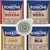 4x50 cialde 44 MM Borbone DEGUSTAZIONE 50 CIALDE NERE 50 BLU 50 RED 50 ORO