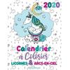Gumdrop Press 2020 Calendrier à colorier licornes & arcs-en-ciel (éd (Tascabile)