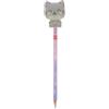 LEGAMI Be Curious - Matita HB con Squishy Kitty, matita HB con inserto a forma di gatto, matita in grafite cancellabile a forma di gatto, cancelleria per scuola, studio e ufficio