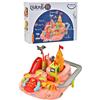 Pista con Macchinine Interattivo Set di Gioco con Rampa Sonoro e Luminoso