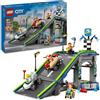 LEGO City Nessun Limite: Gara sulla Pista a Rampe - Giocattolo da Costruire con 2 Modelli di Auto da Corsa, 4 Minifigure e Accessori, Giochi per Bambini da 6 Anni, Idea Regalo Divertente - 60460