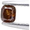 NATURAL ROSE CUT DIAMONDS Diamante Naturale Cushion 0,17ct Marrone Scuro Sciolto 3x2,5mm