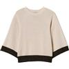 Twinset Milano - Maglia cropped in lana e cashmere con lurex