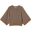 Twinset Milano - Maglia cropped in lana e cashmere con lurex