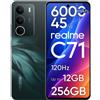 realme C71 Smartphone 256GB con Batteria 6000mAh e Ricarica 45W Verde Telefono