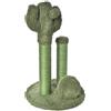 Amazon Basics A. Tiragraffi base per gatti domestici, tiragraffi a forma di cactus, con 3 pilastri, altezza 68 cm, colore verde