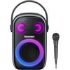 StarTech Altoparlante Bluetooth portatile - Halo 110 - 60 W - Microfono integrato - Resistente all'acqua (IPX6) - Bluetooth 5.3 - Fino a 18 ore di riproduzione - Nero