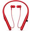 StarTech Cuffie wireless - Cuffie con fascia da collo - Bluetooth 5.0 - Audio stereo Hi-Fi - Chiamate HD con microfono - 10 ore di riproduzione - Auricolari magnetici - Rosse