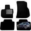 MTC Automotive Tappetini per BMW X3 (G01) 2018-2024 e BMW X4 (G02) 2018-2024 Su misura, antiscivolo, battitacco in gomma rinforzata, velcro di fissaggio