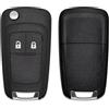 Lage Guscio Ricambio per Chiave compatibile con Opel Adam, Astra, Corsa, Mokka, Insignia, Zafira, Vauxhall - Cover Scocca Telecomando a 2 Tasti con Lama (controllare compatibilità in foto)