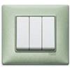 Vimar plana Series - Placca 3 modulo metallo verde metallizzato