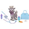 Jakks Pacific Disney Frozen Frozen Sven Care Kit con Accessori - Alto 22 cm, Include Borsa da Viaggio e Set del Dottore, Dai 3 Anni in su, Batterie incluse