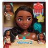 Just Play Testa da pettinare di Moana 2 della Collezione Principesse Disney, 7 Pezzi, Giochi di finzione, Giocattoli per Bambini dai 3 Anni