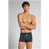 Intimissimi Boxer Uomo In Cotone Superior Stampa Sleepy Bear Blu