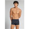 Intimissimi Boxer Uomo In Cotone Superior Stampa Beagles Blu