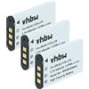 vhbw 3x batteria compatibile con Canon IXUS 285 HS, IXUS 285 HS A fotocamera (450mAh, 3,6V, Li-Ion)