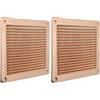 La Ventilazione LAR2323RA Griglia Quadra da Sovrapporre, Rame, 228x228 mm (Confezione da 2)