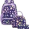 Kimwadalh Zaino Scuola per Ragazze Zaino Sirena Bambini Zaini Ragazza Leggero Zaino Scuola Elementare Zainetti per Bambini Borsa da Viaggio Girls School Bag Daypack
