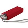 Knirps Ombrello mini tascabile da viaggio, piccolo, leggero, a righe, Rosso, One Size, Duomatic piatto in flora