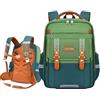 BININBOX Zaino Scolastico per Bambini 18L/22L Grande Capacità Cartella Scuola Ragazzo Ragazza (Verde, 38cm, 18L)