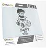 Kiwistar - Adesiva per Auto - per Bambini - d'Argento - Ragazzo con Macchina - on Board - 15 cm - per Auto, Moto, Bicicletta, Autobus - Tuning