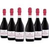 Cantina Castelli Modenesi Lambrusco Di Sorbara Doc, Gusto Fresco, Frizzante Con Retrogusto Di Frutti Rossi, Profumo Fruttato E Intenso, 11 Per Cento Volume, Rosso, 6 Bottiglie Da 750 ml