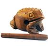 IAMSIAMZ Frog Guiro blocco di legno strumento musicale a percussione Strumento musicale Dimensioni perfette Legno naturale Rana Güiro. (7,0 pollici-18 cm)