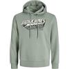 JACK & JONES Jjelogo Sweat Hood 2 col 25/26 Noos Pls Jjelogo - Felpa con Cappuccio 2 col 25/26 Noos Pls Uomo (Pacco da 1)
