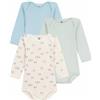 Petit Bateau Baby Lot X3 Body unisex per il giorno (confezione da 3)