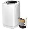 SOARS Mini lavatrice con centrifuga, completamente automatica fino a 3,5 kg, 6 modelli, pompa di scarico, display, Toploader, 43 x 43 x 75 cm, bianco