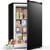 Generic Mini congelatore verticale 1,1 piedi cubi, compatto indipendente, nero(3.0 Cu.Ft - Black)