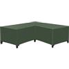 XHDZSW Coperture per Divano Angolare da Giardino, Copridivano Angolare Esterno Impermeabile Copertura Protettiva, per Forma di L Mobili da Giardino A Forma di V (215x215x87cm,Verde)