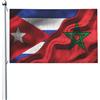 KWQDOZF Bandiera cubana di Cuba, bandiera marocchina del Marocco, 3x5 piedi per es