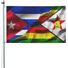 KWQDOZF Bandiera cubana di Cuba, bandiera dello Zimbabwe, 3x5 piedi per esterni