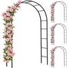 Gardebruk 4x Arco per Rampicanti 240x140x37cm Metallo Traliccio per Rose Pergolato Vite Decorazione Eventi Palloncini
