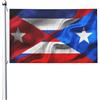 KWQDOZF Bandiera cubana di Cuba, bandiera di Porto Rico, 3x5 piedi, per esterni