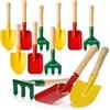 Wilhelm Sell® Set 12 pezzi mini attrezzi da giardino | attrezzi per piante con paletta, trapiantatore e rastrello