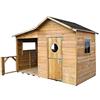 Generico Casetta in legno da giardino (ELA - 240 x 125 x 173H)