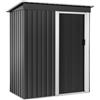 Uniprodo UNI_MS_02 Rimessa per attrezzi 163 x 181 x 89 cm Capanno attrezzi Rimessa attrezzi Box attrezzi giardino Case attrezzi giardino
