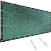 MAODUZI Frang-ivista Balcone Ringhiera 120x180cm, Rete per Balcone Esterno Privacy e Ombra Garantita Telo Frangivento per Balconi Bello e Resistente per Giardino e Balcone - Verde Scuro